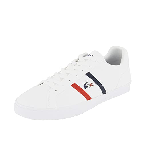 Lacoste Herren 45cma0055 Vulcanized Sneakers, Wht NVY Re, 46 EU von Lacoste