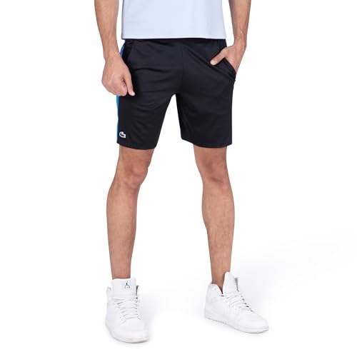 Lacoste Herren Kurze Trainingshose GH1098, Männer Sportshorts,Freizeithose,Regular Fit,Schwarz,3 (S) von Lacoste