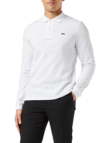 Lacoste Herren Poloshirt, Weiß (Blanc), M (Herstellergröße: 4) von Lacoste