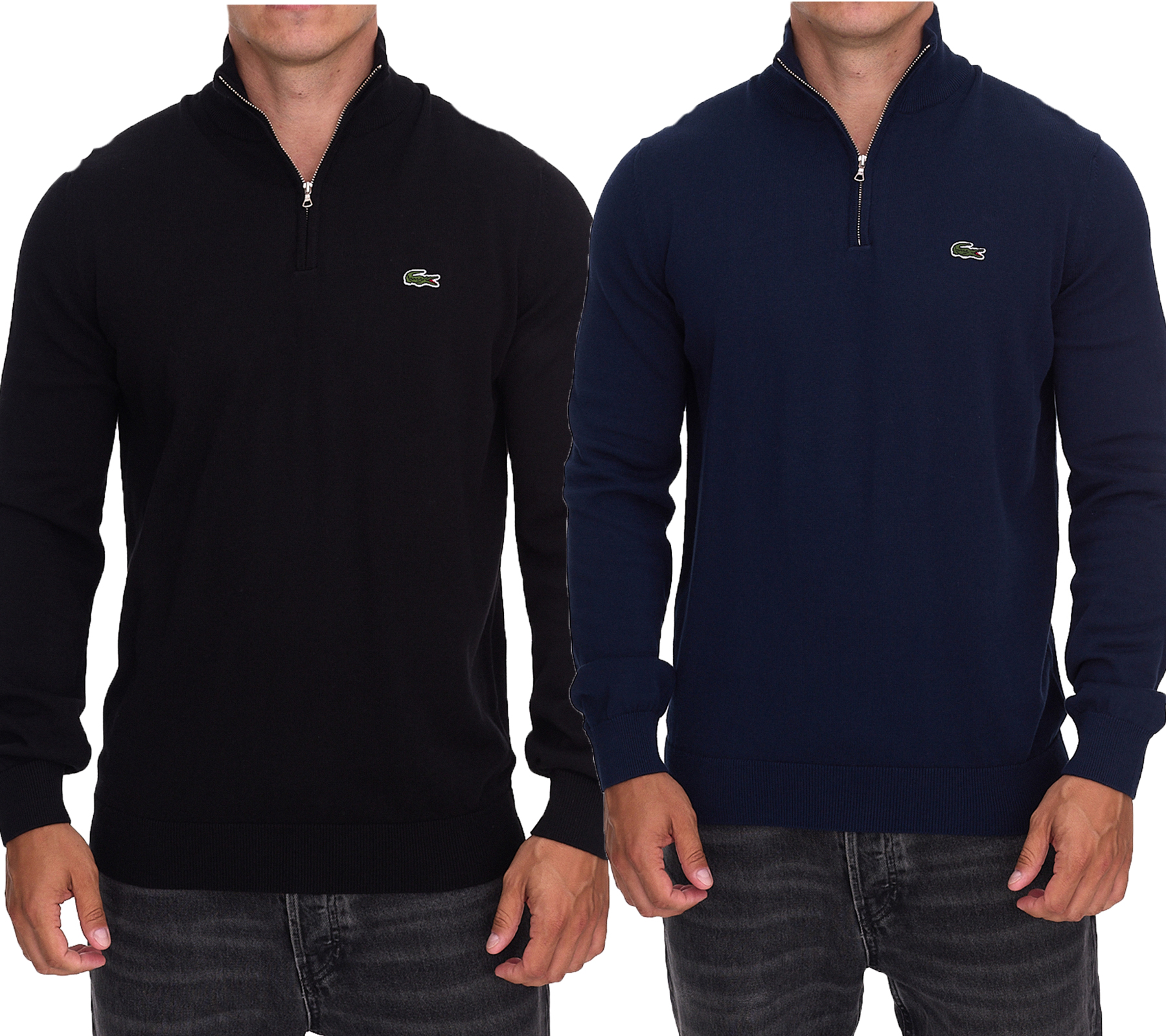Lacoste Herren Strick-Troyer klassischer Strick-Pulli mit Logo-Stickerei Langarm-Pullover AH1980 Schwarz oder Blau Lacoste Herren Strick-Troyer klassischer Strick-Pulli mit Logo-Stickerei Langarm-Pullover AH1980 Schwarz oder Blau von Lacoste