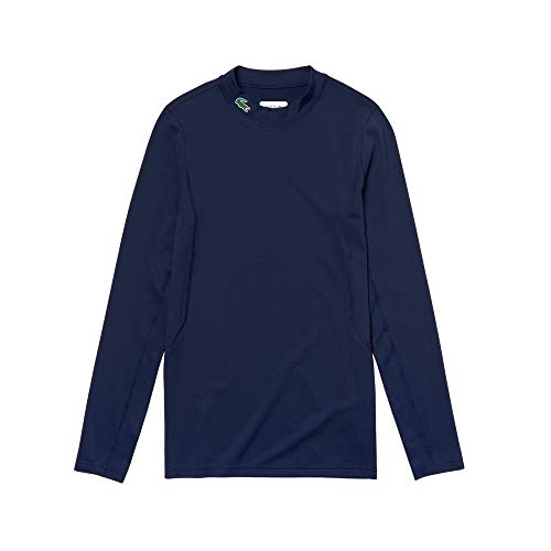 Lacoste Herren TH2112 Rollkragen-Oberteil, Männer Shirt,Langarm,hochgeschlossen,Regular Fit,Blau,3 von Lacoste