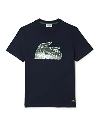 Lacoste Herren Th5070 T-Shirt & Turtle Neck T-Shirt, Marineblau, L von Lacoste