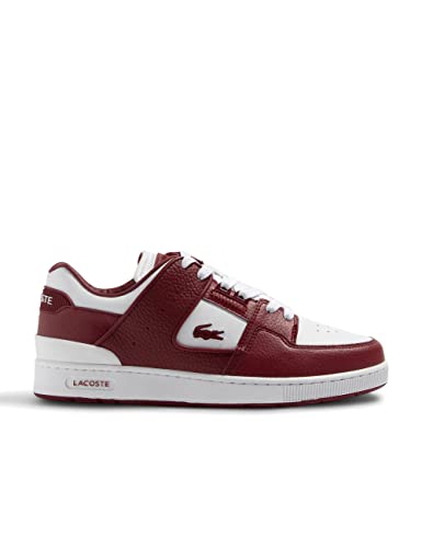 Lacoste Sport - Männer Court Snkr - 46SMA0044, WHT/Burg, 43 EU von Lacoste