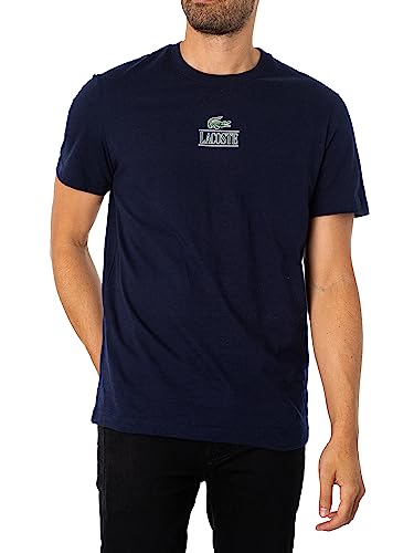 Lacoste Unisex TH1147 sportliches Langarm-T-Shirt, Marine, L von Lacoste