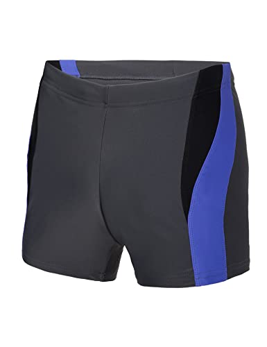 Ladeheid Badehose für Herren Schwimmhose kurz Männer Badehose Badepants eng Badeshorts LA40-255 (Graphite/Schwarz/Blau, 3XL) von Ladeheid