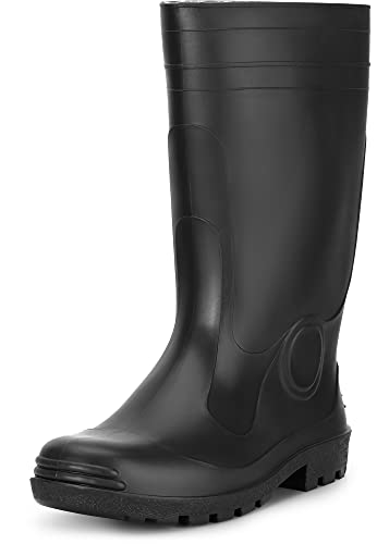 Ladeheid Herren PVC Gummistiefel LA-974 (Schwarz, 42 EU) von Ladeheid