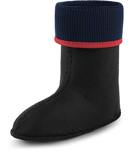 Ladeheid Kinder Mädchen Jungen Wärmende Stiefelsocken für Gummistiefel Innenschuh KL058 (Rot, 22 EU) von Ladeheid