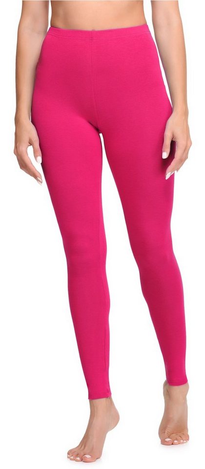 Ladeheid Leggings Damen Lange Hosen aus Baumwolle LA40-133 (1-tlg) bequem, elastischer Bund von Ladeheid