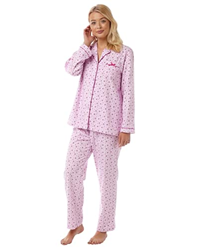 Lady Olga Damen Pyjama Schlafanzug * Einheitsgröße Gr. 40/42, rose von Lady Olga