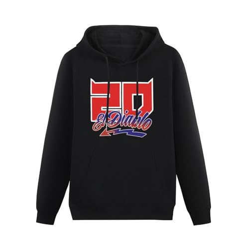 Fabio Quartararo Mens Hoody EL Diablo World Motorcycle Rider Casual Sport Hoodie Sweatershirt Tops Long Sleeve Size S von Lahe