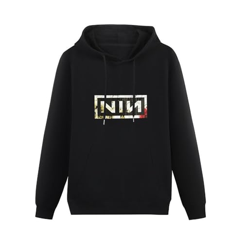 Nine-Inch-Nails Nin Logo Herren Tops Kurzarm Hoody Outdoor Sport Casual Cotton Hoodie Size L von Lahe