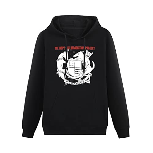 Pj Harvey The Hope Six Demolition Project Mens Hoodie Casual Long Sleeve Plain Drawstring Tops with Pockets Size 3XL von Lahe