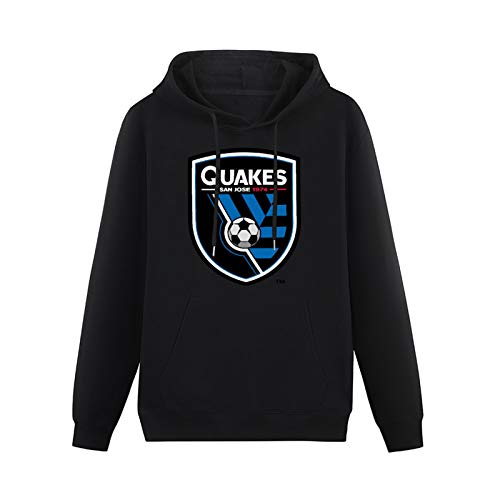 San Jose Earthquakes Primary Logo Hoodies Long Sleeve Pullover Loose Hoody Men Sweatershirt Size L von Lahe