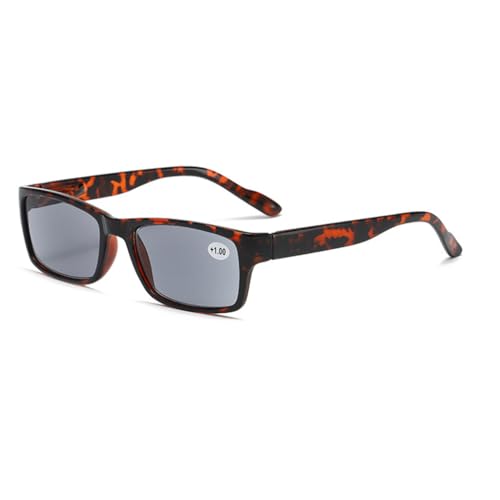 Fashion Reading Sunglasses Retro Square Style für Männer und Frauen Leser (Schildkröte, 1.5, x) von Lairesen