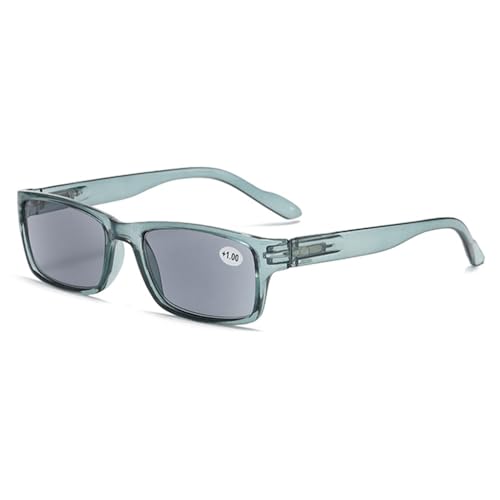 Fashion Reading Sunglasses Retro Square Style für Männer und Frauen Leser (grün, 1, x) von Lairesen