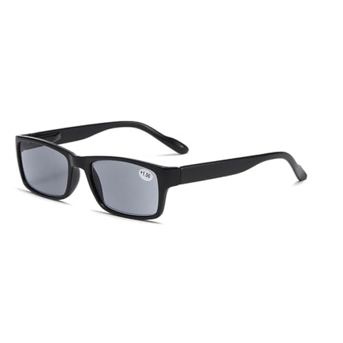 Fashion Reading Sunglasses Retro Square Style für Männer und Frauen Leser (schwarz, 1, x) von Lairesen