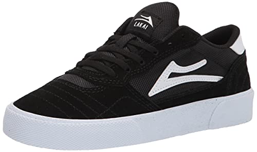 Lakai Herren Cambridge Skate-Schuh, Veloursleder in Schwarz/Weiß, 41.5 EU von Lakai