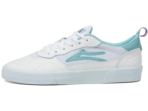 Lakai Herren Cambridge Skate Schuhe - Performance Skateboardschuhe, Weißes Leder, 44 EU von Lakai