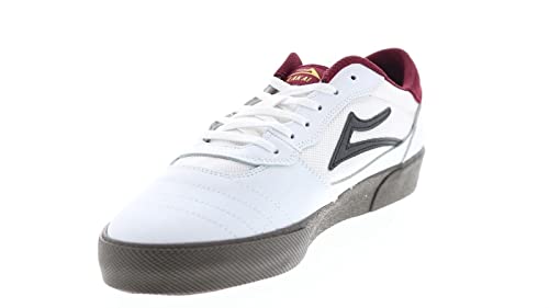 Lakai Herren Cambridge Skate Schuhe - Performance Skateboardschuhe, Weißes Leder, 46 EU von Lakai