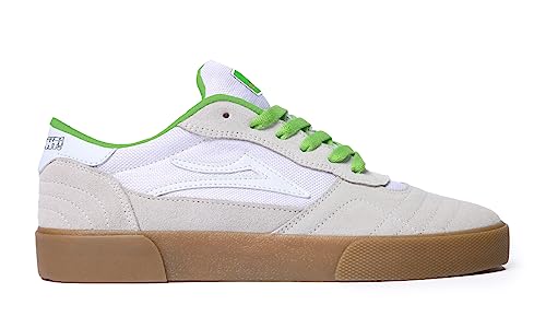 Lakai Skateboardschuhe Cambridge Yeah Right WhiteGreen Suede, Weiß/UV-grünes Wildleder, 10.5 von Lakai