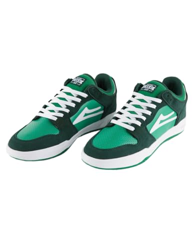 Lakai Telford Low Skateschuhe für Herren, klassische Low-Top-Sneaker, Grünes Wildleder, 37.5 EU von Lakai