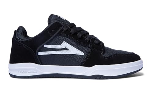 Lakai Telford Low Skateschuhe für Herren, klassische Low-Top-Sneaker, Schwarzes Wildleder, 37.5 EU von Lakai