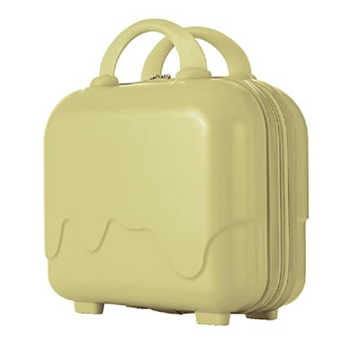 14 Zoll Koffer Make-up Tasche Reise Kulturbeutel Kosmetiktaschen mit Griff Lagerung Oragenizer für Frauen Mädchen Blau Gepäck, gelb von Lamala