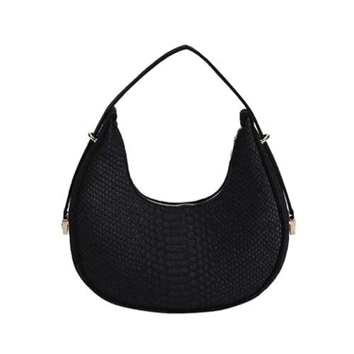 Frauen Top Griff Umhängetasche Weibliche Tragetasche Einfarbig Unterarmtasche All-Matching Halbmond Taschen Studenten Handtaschen All-Matching Halbmond Tasche Für Frauen Top Griff Handtasche Einfarbig von Lamala