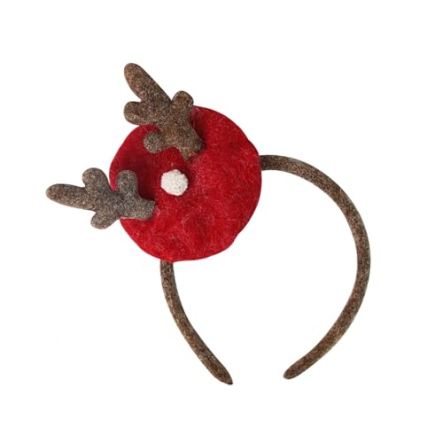 Lamala Adult Teens Christmas Headband Reindeer Antler Hair Hoop Carnival Party Headpiece Prom Party Cosplay Props Reindeer Headband For Washing Face Reindeer Headband Adult Reindeer Antlers Headband von Lamala