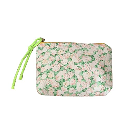 Lamala Kleine Kosmetik Make Up Tasche Floral Organizer Taschen für Frauen Lippenstift Make-up Kinder Geldbörse Münzbeutel Tasche niedliche Make-up-Tasche von Lamala