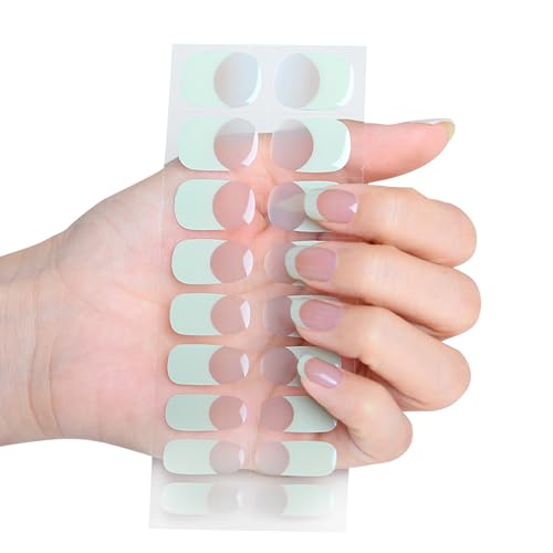 Semi Cured Nails Polish Wraps French Gel Nails Stickers Full Nail Wraps Gel Nail Strips Nails Decoration French Gel Nail Strips Semi Cured Nails Polish Wraps Nails Art Decoration von Lamala