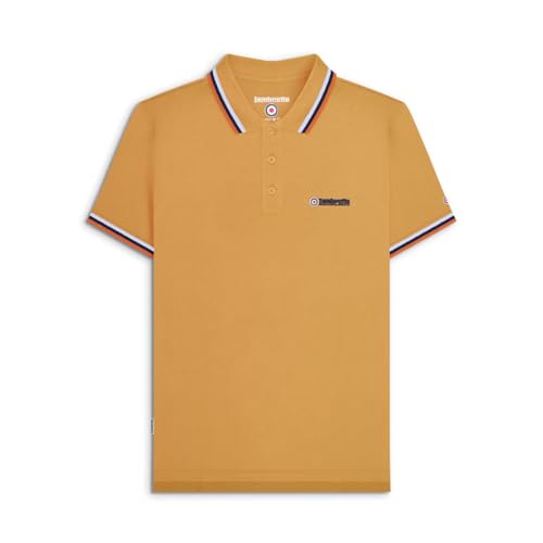 Lambretta Poloshirt Herren Gold Triple Tip XL von Lambretta