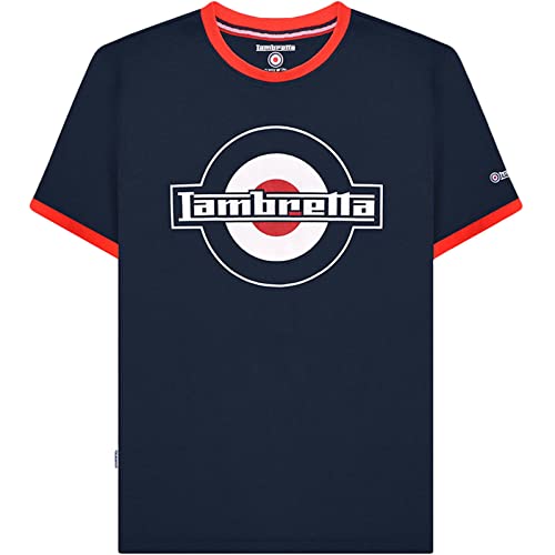 Lambretta Herren-T-Shirt, kurzärmelig, navy, 3XL von Lambretta