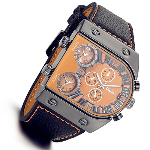 Lancardo Herren Herren Damen Leder Armbanduhr Analog mit Leder Armband LCD100474 von Lancardo