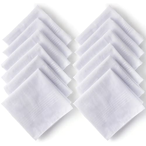 Landisun Taschentücher für Herren, weich, weiß, reine Baumwolle, Einstecktuch, Weiss/opulenter Garten, 41 cm Landisun Taschentücher für Herren, weich, weiß, reine Baumwolle, Einstecktuch, Weiss/opulenter Garten, 41 cm von Landisun