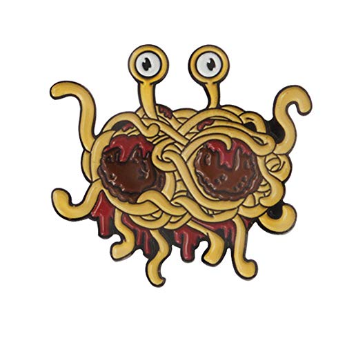 Lankater Flying Spaghetti Monster Broschen Jeansjacke Revers-knopf Brosche Abzeichen Schmuck von Lankater