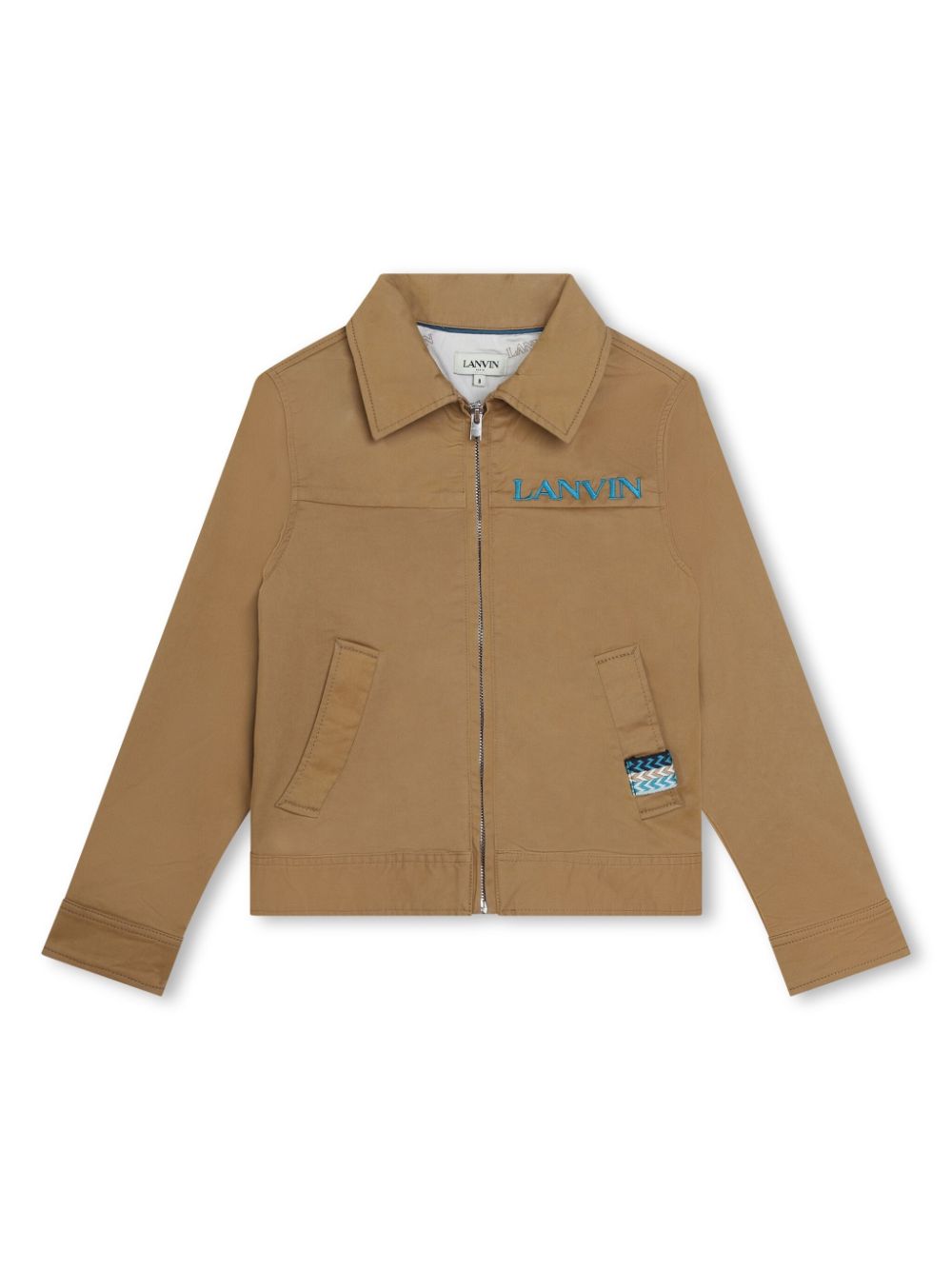 Lanvin Enfant Bestickte Jacke mit Reißverschluss - Nude von Lanvin Enfant