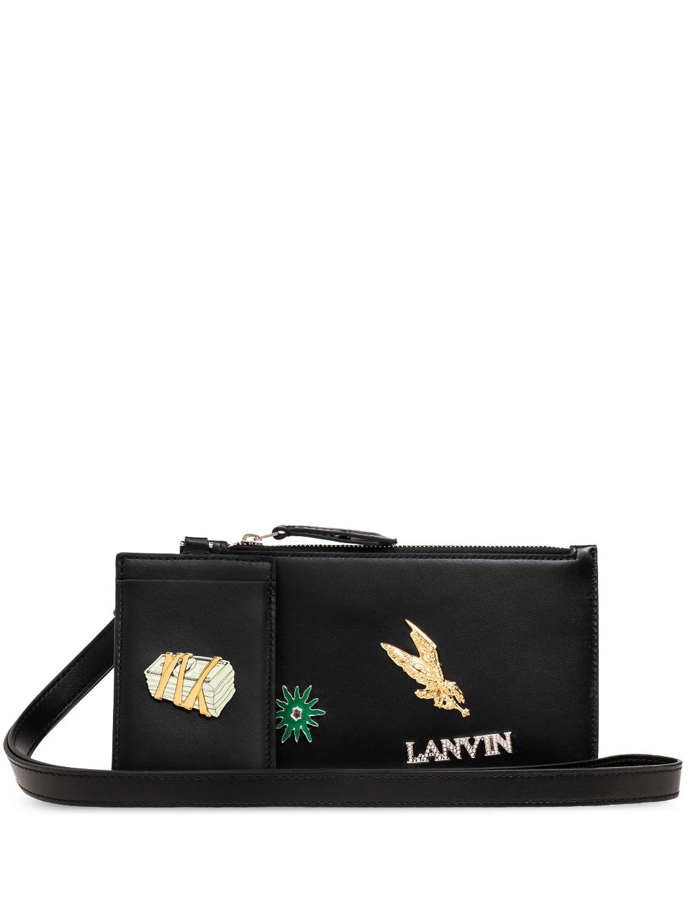 Lanvin x Future Clutch aus Leder - Schwarz von Lanvin