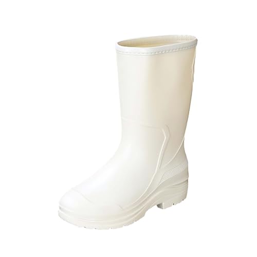 Laquieio Kurze Gummistiefel für Damen, Erwachsene, Outdoor, sehr bequem, Gummi, gepolstert, Baumwolle, Gummistiefel für Damen, günstig, 1, weiß, 39 EU Laquieio Kurze Gummistiefel für Damen, Erwachsene, Outdoor, sehr bequem, Gummi, gepolstert, Baumwolle, Gummistiefel für Damen, günstig, 1, weiß, 39 EU von Laquieio