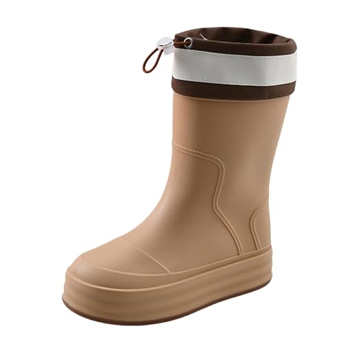 Laquieio Regenstiefel für Damen, Erwachsene, Garten, Arbeit, Regen, sehr bequem, Gummi, neue Stile für Damen, hohe Gummistiefel für Damen, 1, kaki, 36 EU Laquieio Regenstiefel für Damen, Erwachsene, Garten, Arbeit, Regen, sehr bequem, Gummi, neue Stile für Damen, hohe Gummistiefel für Damen, 1, kaki, 36 EU von Laquieio