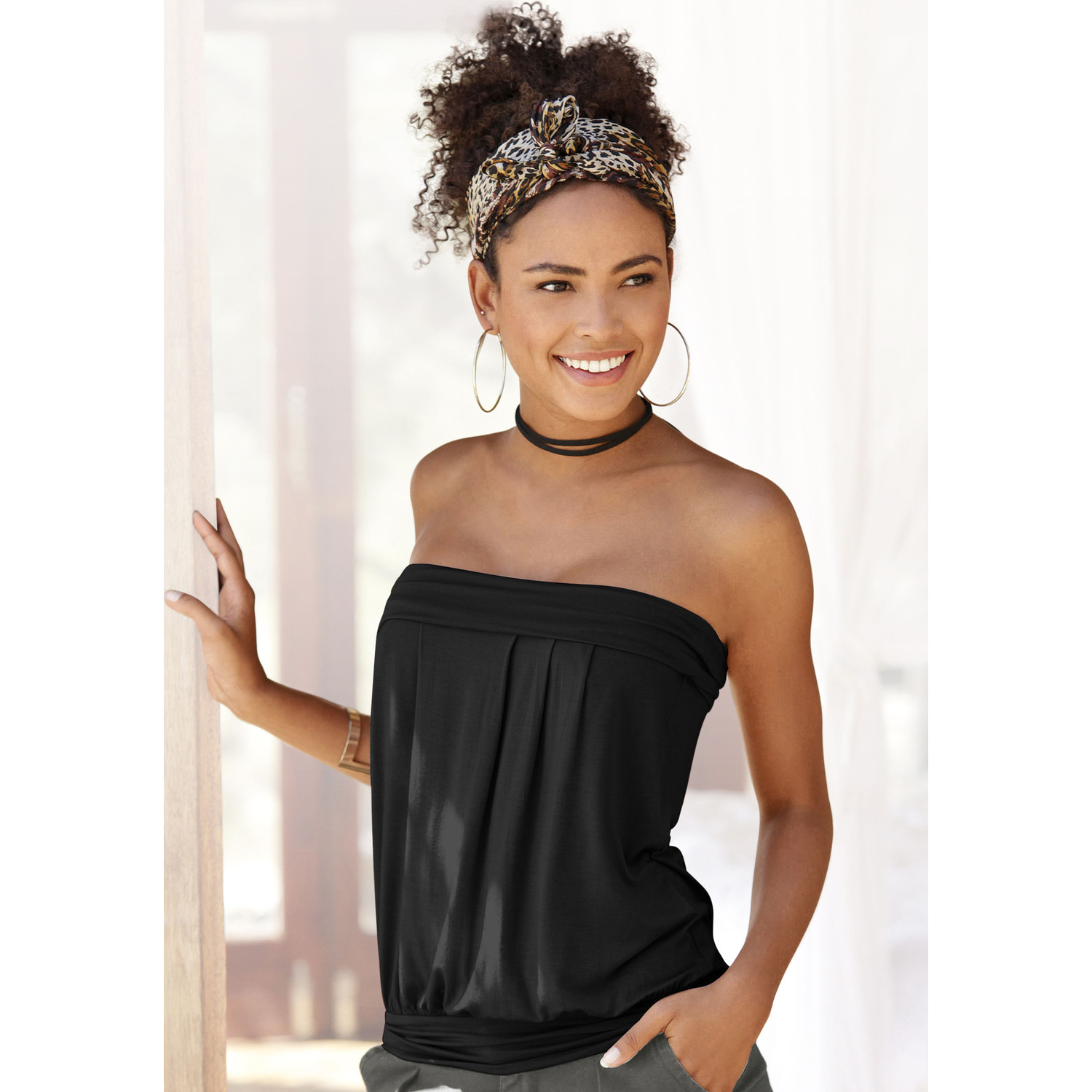LASCANA Bandeautop Damen schwarz Gr.36/38 LASCANA Bandeautop Damen schwarz Gr.36/38 von Lascana
