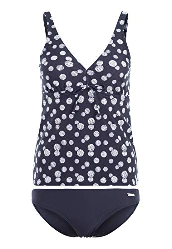 Lascana Damen Damen Bügel-Tankini im Punkte-Design mit bauchbedeckendem Top und bequemer Bikini-Hose Lascana Damen Damen Bügel-Tankini im Punkte-Design mit bauchbedeckendem Top und bequemer Bikini-Hose von Lascana
