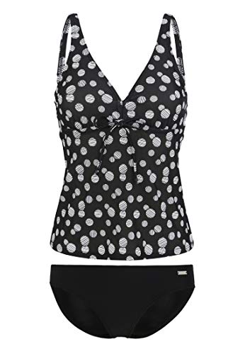 Lascana Damen Damen Bügel-Tankini im Punkte-Design mit bauchbedeckendem Top und bequemer Bikini-Hose Lascana Damen Damen Bügel-Tankini im Punkte-Design mit bauchbedeckendem Top und bequemer Bikini-Hose von Lascana