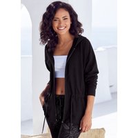 Witt Damen Sweatjacke, schwarz von Lascana