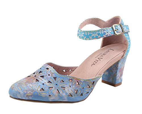 LAURA VITA Damen FACRMEO 01 Pumps, Blau (Bleu Bleu) von Laura Vita