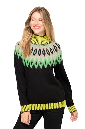 Laurasøn Norwegerpullover, Wollanteil, Stehkragen, Langarm, mit recyceltem Polyester schwarz L 823001100-L Laurasøn Norwegerpullover, Wollanteil, Stehkragen, Langarm, mit recyceltem Polyester schwarz L 823001100-L von Laurasøn