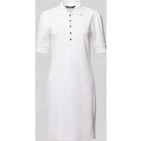 Lauren Ralph Lauren Knielanges Polokleid in unifarbenem Design in Weiss, Größe S von Lauren Ralph Lauren