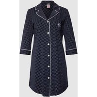 Lauren Ralph Lauren Nachthemd mit Polka Dots in Marine, Größe L von Lauren Ralph Lauren