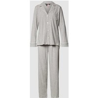 Lauren Ralph Lauren Pyjama aus Baumwoll-Modal-Mix in Mittelgrau, Größe L von Lauren Ralph Lauren