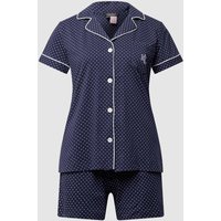 Lauren Ralph Lauren Pyjama aus Baumwolle in Dunkelblau, Größe M von Lauren Ralph Lauren